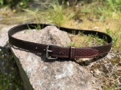 Handmade Leather Belt 32mm Wide: Custom Length
